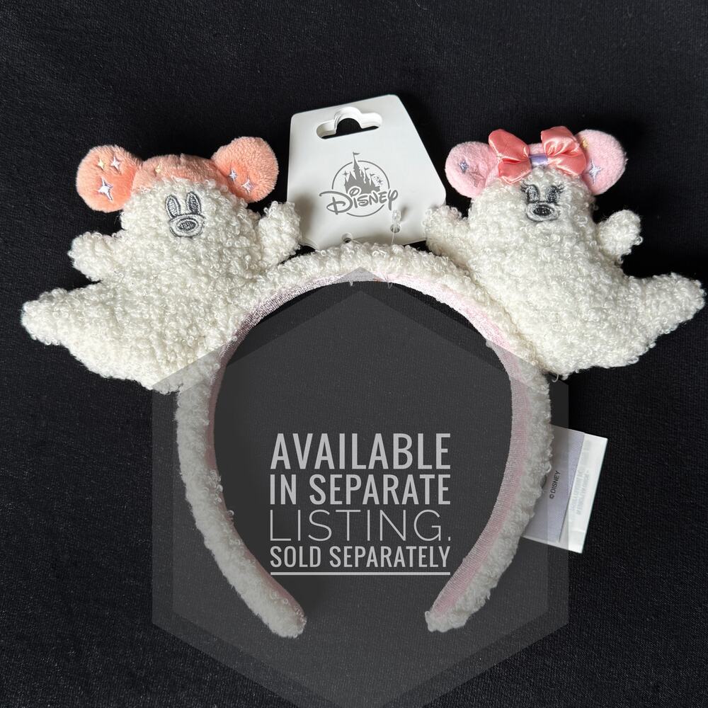 NWT Disney Parks Pastel Minnie Mouse Cutie Ghost Bag Charm / Coin Purse Pouch - Picture 4 of 7